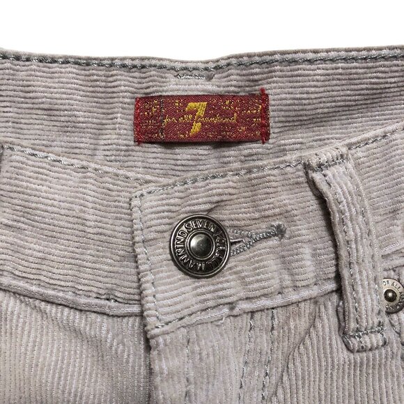 NWT 7 For All Mankind Boy's Gray Corduroy Standard Fit Pants 8 - Picture 4 of 8